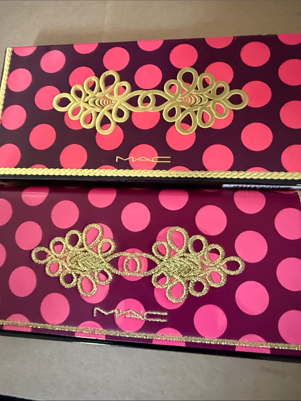MAC Cosmetics Pink and Gold Polka Dot Eyeshadow Palette